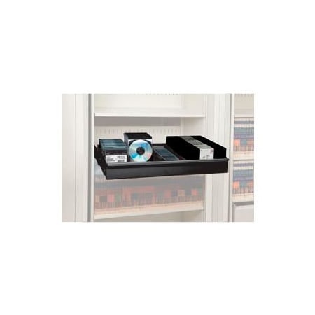 Datum Filing Systems Rotary File Cabinet Components, Letter Multi Media Drawer, Black XLT-MM3-T25